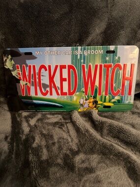 Wicked Witch Decorative License Plate wizard of oz